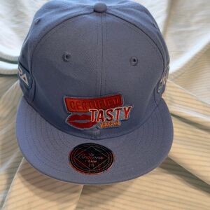 Crowns by Lids Certified Tasty BBQ Fitted Hat, Light Blue, Size 6 7/8